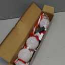 Newhale Set of 3 Snowman Solar Christmas Decorations, 8 Modes Solar Garden Lights, Candy Cane Christmas Stake Light, Outdoor Xmas Decor for Yard, Patio, Pathway (White)