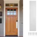 1 Pcs Push Door Plate - 3.3 x 15 Inches Aluminum Door Push Plate Door Kick Plate,1.5mm (1/16 Inch) Thickness,Metal Door Plate with 6 Screws for Door Interior Exterior (Silver)