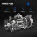 AC Compressor with Clutch with Clutch Compatible with 2012-2015 Chevy Equinox 2.4L, 2012-2015 GMC Terrain 2.4L, Replaces# 22798745