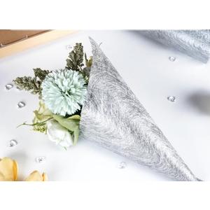 Silver Table Runner, 23*0.23 M Runner for Tables with 150pcs Heart Crystal Rhinestones, 1181 x 9 Inch Long Table Runner Gift Floral Wrapping Gold Fabric for Wedding, Christmas, Party Decorations