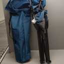 ARROWHEAD OUTDOOR Portable Deluxe Folding Camp Quad Chair w/Headrest, Glass & Cup Holders, Armest 6-can Cooler, Heavy Duty Carry Bag, 550 lbs Weight Capacity (Blue)