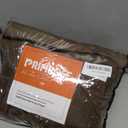 PRIMROSE Brown Polyester Velvet Curtains 102 inch Long for Living Room,Set of 2 Panels Blackout Rod Pocket Back Tab Window Treatment Room Darkening Heavy Decorative Curtains Drapes for Bedroom