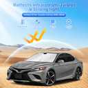 Canvcle Window Shades for 2018-2024 Toyota Camry Accessories Windshield Sun Shade Side Rear Window Cover Sunshade Sun Visor Shield Privacy Protection for Camping Keep Vehicle Cool Black 6PCS