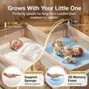 Baby Crib Mattress, Dual Sided Memory Foam 52x27.6x5 Inch, Blue, 52"L x 28"W x 5"Th