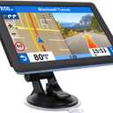 7" GPS Navigator for Car Truck RV, Car GPS Navigation System with 2026 Maps, Lifetime Free Updates, Voice Guidance, Speed & Red-Light Camera Alerts, Custom Truck Routing
