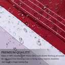 North Carolina Flag 3x5ft, NC State The Old North State, Heavy Duty Embroidered Stars Outdoor Indoor All Weather 210D Nylon Burgee With Strong Canvas Header/Brass Grommets