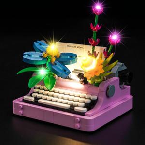 Upgraded Led Light Kit Compatible with Lego Typewriter with Flowers Building Set, Lights Decoration Compatible with Lego 31169 (Model Not Included)