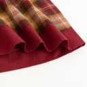 Simplee kids Baby Girls Peter Pan Collar Dress Long Sleeve Dress for Winter Autumn 12M-6T (18 Months, Red)