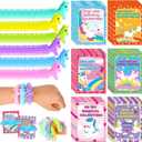 36 Pack Valentine's Day Gifts Cards with Multi Color Stretchy String Set for Classroom Exchange Gifts Bulk Adults Fidget Tools Funny Valentines Cards for Party Favors Birthday Return