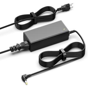 65W Laptop Charger Compatible with Toshiba Satellite C55 C55D C655 C855 C855D L55 L745 L655 L755 P755 S55 S55T A105 A215 A505 A665; PA3822U-1ACA, PA3917U-1ACA, PA5177U-1ACA, PA5178U-1ACA Power Supply