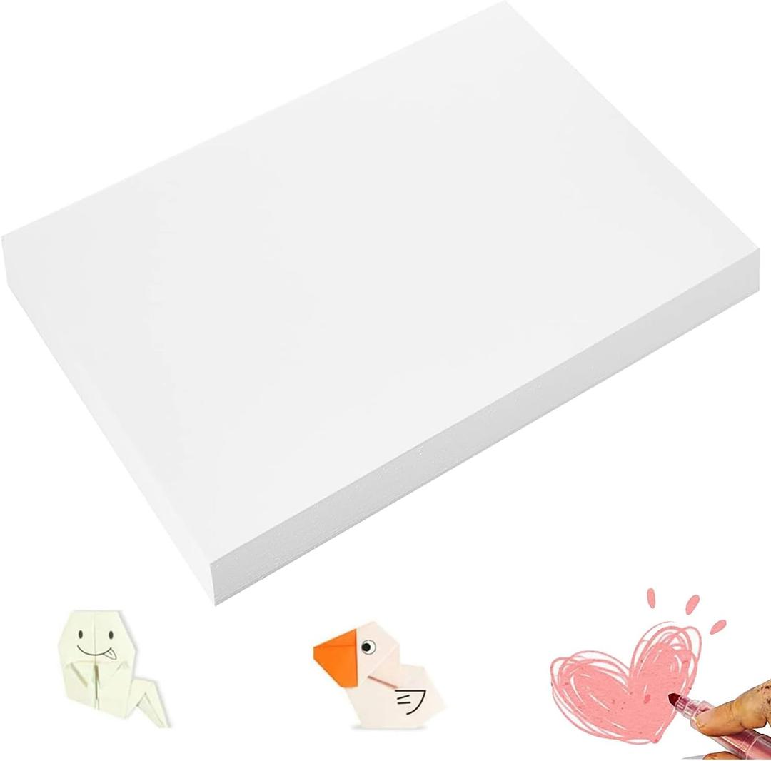 300 Sheets Arts Craft Paper for Drawing 18 x 24 White Construction Paper for Art Project Supplies, Standard Weight