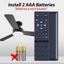 New Ceiling Fan Remote Control fit for FUMLTP BESKETIE zouzai Dannilong YYEHON, for SY95 SY33 BKT-CF04 BKT-CF04-W LBT-VTP-33, 8502, FYM-42-01 Ceiling Fan Remote
