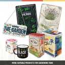 Nostalgic-Art Retro storage tin box flat, 84.5 oz, Pins & Needles Sewing Box  Gift idea for your home, metal can with lid, vintage design