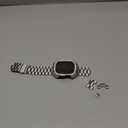 iiteeology Compatible with Apple Watch Bands 44mm Series 6 5 4 Se, Upgraded Stainless Steel Band with iWatch Screen Protector Case for Men Women Silver/Silver