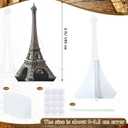 Leinuosen 6 ft Eiffel Tower Cardboard Cutout Stand up Lifesize French Theme Party Decoration Eiffel Tower Photo Prop Backdrop Standup for France Night of Paris Theme Party Birthday Decor