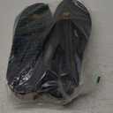 ONCAI Womens Platform Wedge Flip Flops Trendy Dressy Womans Summer Flatform Sandals with Comfortable Walking Outdoor Rubber Soles (US Size 5-11) (7, Black/Khaki(regular Size))