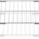 304 Stainless Steel Universal Adjustable Oven Rack Stove Replacement Parts for GE LG Frigidaire Kenmore Samsung Maytag Whirlpool Electrolux Oven Shelf Extendable 17.3-25.6 In Range Wire Racks 1 Pcs