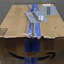 Furologee TV Stand with 2 Fabric Drawers, 43 Inch Entertainment Center with Open Storage Shelves, Media Console Table for Bedroom, Living Room, Rustic Brown