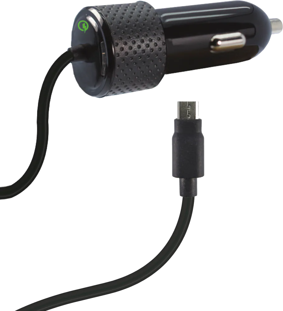 ZGear 28.8-Watt 2.4-Amp Adaptive Fast Charging Car Charger for Micro USB