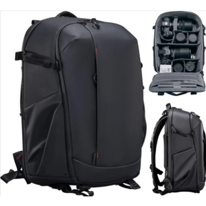 ULANZI Camera Backpack Professional Bag, Water-Resistant Photography Camera Case Anti Theft Travel for Photographers DSLR Mirrorless Camera Lens Tripod Holder 16" Laptop Black 22L