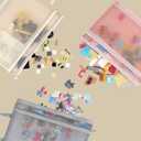 10 Pack Colored Mesh Zipper Pouch Bags, Double-Layer Nylon Puzzle Building Block Sets Toy Storage & Organization, Breathable See Through A4 Zipper Pouch with Handle for School Games