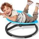 FERUERW Spinning Chair for Autistic Kids, Sensory Swivel Chair, 220LBS Weight Capacity, Sensory Toy for Children with ADHD/Autism, Training Body Coordination, 3+ Years (Blue), 10.6 Inches X 22 Inches X 22 Inches