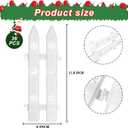 36PCS Christmas Tree Fence Decorations, White Small Plastic Picket Fence Panels, Xmas Indoor Outdoor Gate for Tree Weeding Party Garden Home Decorations (Assembly Needed)
