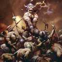 Trends International Frank Frazetta - Destroyer Wall Poster, 22.4L x 14.7W, Premium Unframed Version