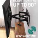 ECHOGEAR MaxMotion TV Wall Mount for Large TVs 42" to 90" - Full Motion Has Smooth Swivel, Tilt, & Extension - Universal Design Works with Samsung, Vizio & More - Includes Hardware & Drill Template