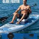 SOLAVERO Inflatable Stand Up Paddle Board, 12'5"33" Extra Large SUP with Seat Premium Accessories, Anti-Slip EVA Deck for Youth & Adults 600lb Capacity Adventure Paddleboard for Lake, River, Ocean