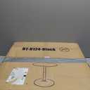 FDW Bistro Pub Table 2 Pack 40 Inch Height Cocktail Table Round Bistro Bar Table for Home and Kitchen Dining (Dark Black)