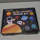 CiyvoLyeen Space Sewing Kit for Kids Solar System DIY Activity Kids Felt Craft Supplies for 7 8 9 10 11 12 Girls and Boys Educational Beginners Sewing Set of 11