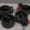 Favoyard Collapsible Wagon Carts Foldable 150L & 360LBS Folding Wagons w/All-Terrain Wheels & Brakes Portable Lightweight Utility Shopping Cart for Beach Grocery Sports Garden Camping Outdoor, Black