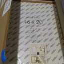 16x20 Picture Frame, Solid Oak 16x20 Picture Frame with Mat, 20x16 Natural Wood Frame for Wall Art Photo, Set of 1