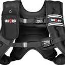 Weighted Vest for Men Women, No-Bounce 6LB 8LB 12LB 16LB 20LB 25LB 30LB Weights Vest with Adjustable Buckles & Reflective Stripes | Weight Vest for Walking Running Hiking Workout