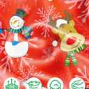 Sylfairy Satin Pajamas for Girls Silky Button-Down Sleepwear Unicorn Nightwear Loungewear PJS Clothes Set Gifts for Kids (5-6 Years, Father Christmas)