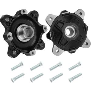 Front Wheel Hub & Stud Left & Right for Polaris RZR 900 800-4 570 Ranger 800 Diese-l 900 700 ACE 570 900