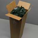 Pre-lit Mini Christmas Tree, Tabletop Artificial Fiber Optic Christmas Trees with Gold Base -24 Inch