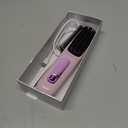 Upgrade 6400 mAh Cordless Hair Straightener Brush Portable Mini Hair Straightener with Long Battery Life, 2026 New Travel Rechargeable Straightening Comb with Temperature Display for Women(Purple)