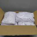 Fitted Tablecloth for 6 Foot Rectangle Tables-6 Pack White Elastic Outdoor Picnic Table Cover-Spandex Stretch Folding Table Cloths 6 ft for Camping Dining Room Patio Kitchen Banquet Party