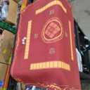 Mahjong Mat with Rules Card, Noise Reduction Non-Slip Mahjong Mat for Table Board Games Table Mat, Card Games, Tile Games, Dominoes (Red)