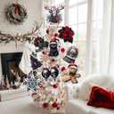 3 x Christmas Gothic Ornaments for Christmas Tree Goth Tree Topper 9Pcs for Xmas Tree Top Decoration Indoor Outdoor Home Creepmas Decor Holiday Party