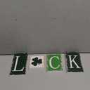 Valentine's Day Décor 4 PCS Reversible St. Patrick's Day Wood Signs Tiered Tray Mantle Shelf Décor for Valentine Farmhouse Heart Shamrocks Wood Blocks