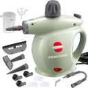 Handheld Steam Cleaner, Pressurized Multi-Surface Steam Shot with 13 Accessories, Safety Lock, Steamer for Cleaning Floor, Upholstery, Grout, Windows, Couch and Car, Green