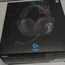 Logitech G Pro X Wired Gaming Headset: Blue VO!CE Detachable Boom Mic, DTS 7.1, 50 mm Drivers, USB/3.5mm Aux, Spare Memory Foam Ear Pads, USB DAC & Bag Included - Black