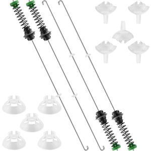 W11130362 Washer Suspension Rod Kit - 2026 Upgraded Fit for Whirl.pool May.tag Ken.more - Replaces W10594080 W10735786 - Fits Models WTW5000DW1/DW2/DW3, MVWC565FW1/FW2, MVWX655DW1 by AMI PARTS