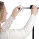 Colorations Excellerations Classroom Adjustable (36- 63 inches H) Charts Stand on Wheels Mobile Teaching Pocket Chart Stand 