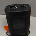 WeWarm Electric Fan Forced Ceramic Heater 6.5 IN W × 4.9 IN D × 9.0 IN H 
Small Space Heater, 1500W Portable Heaters for Indoor Use with Thermostat, PTC Ceramic Desk Heater for Office, Fan Only Electric Heater for Room Home Bedroom