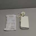 Argyle Wallet Case for iPhone Xs X 10 10s with Wrist Strap Shoulder Strap Card Slot Zipper Purse, PU Leather Stand Phone Cover for iPhoneX iPhoneXs iPhone10 i PhoneX SX 10x 10xs Xs White