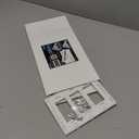 (5 Pack) BESTTEN USWP6 Matte Snow White 3-Gang Screwless Wall Plate, Decorator Outlet Cover, H4.69 x W6.54, for Light Switch, Dimmer, USB, GFCI, Receptacle